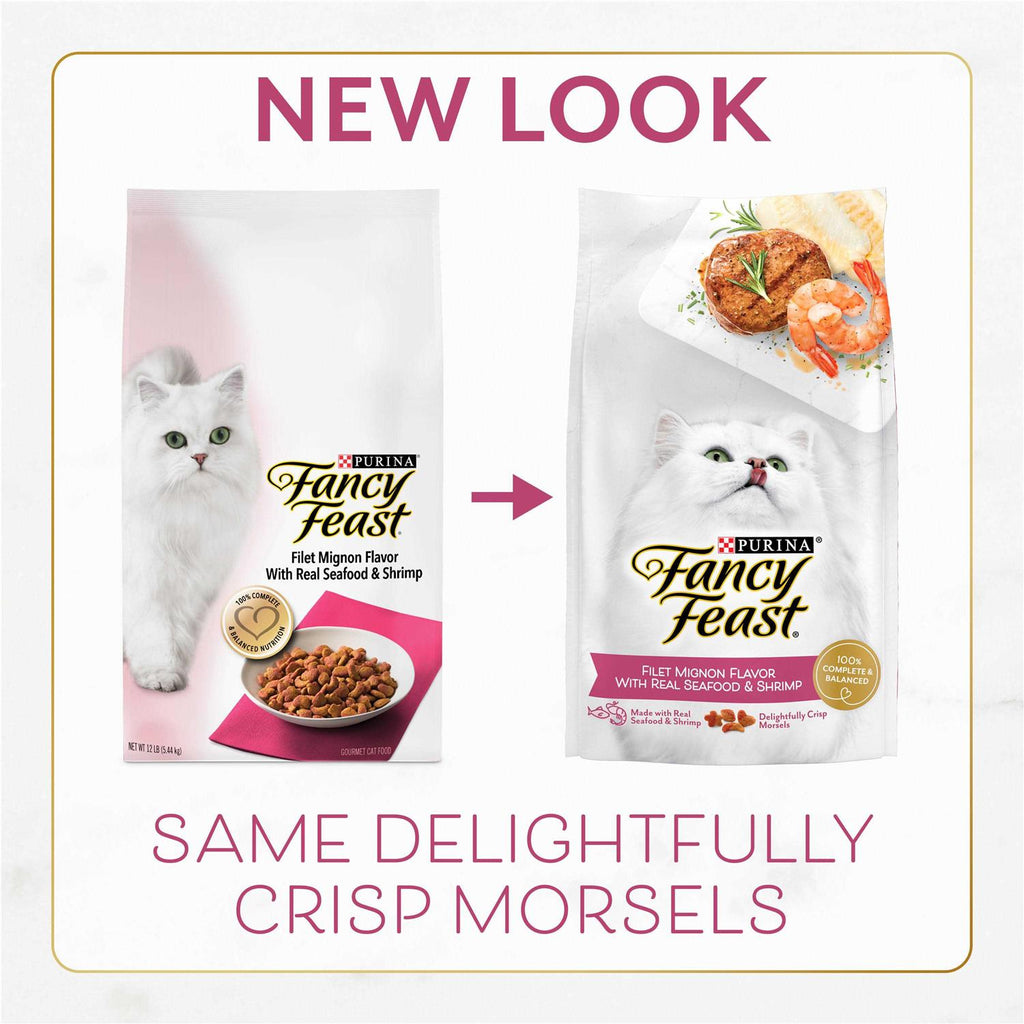 Filet Mignon Flavor Dry Cat Food with Seafood & Shrimp C335