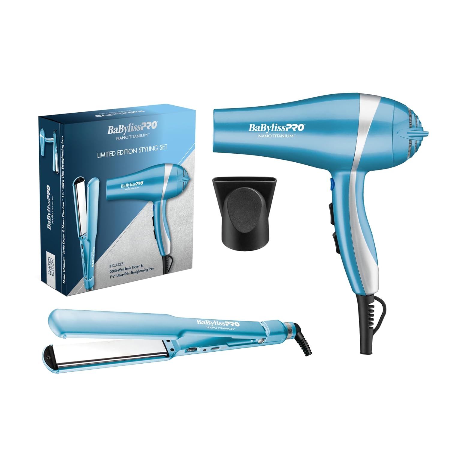 Nano Titanium Hair Dryer and 1.5" Straightening Iron V593796