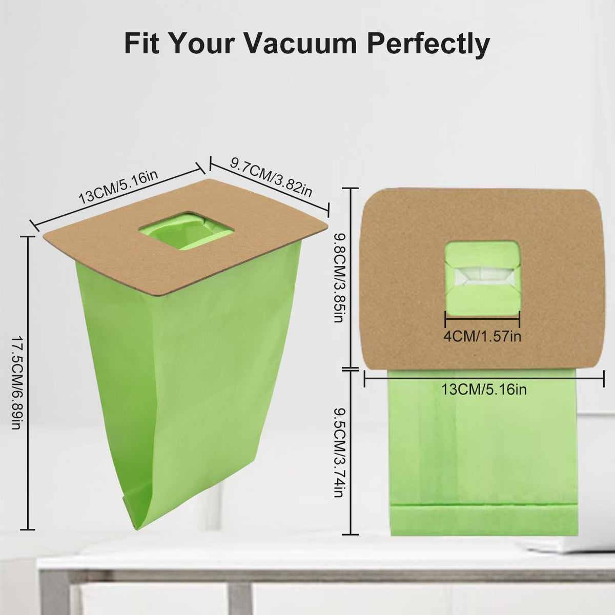 26 Pack Type BB Compact Canister Vacuum Bags with 4 Motor Filter R868075