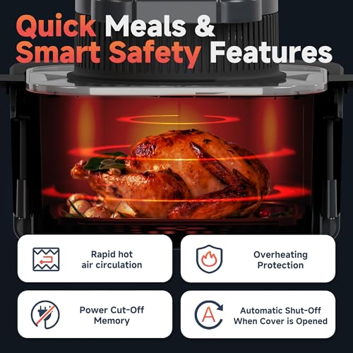 Black 8QT Non Toxic Air Fryer P54712