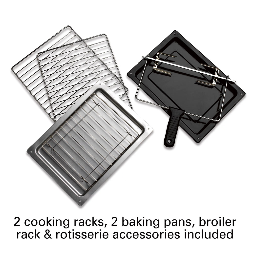 Extra Large Capacity Convection Countertop Oven with Rotisserie, Silver N22099