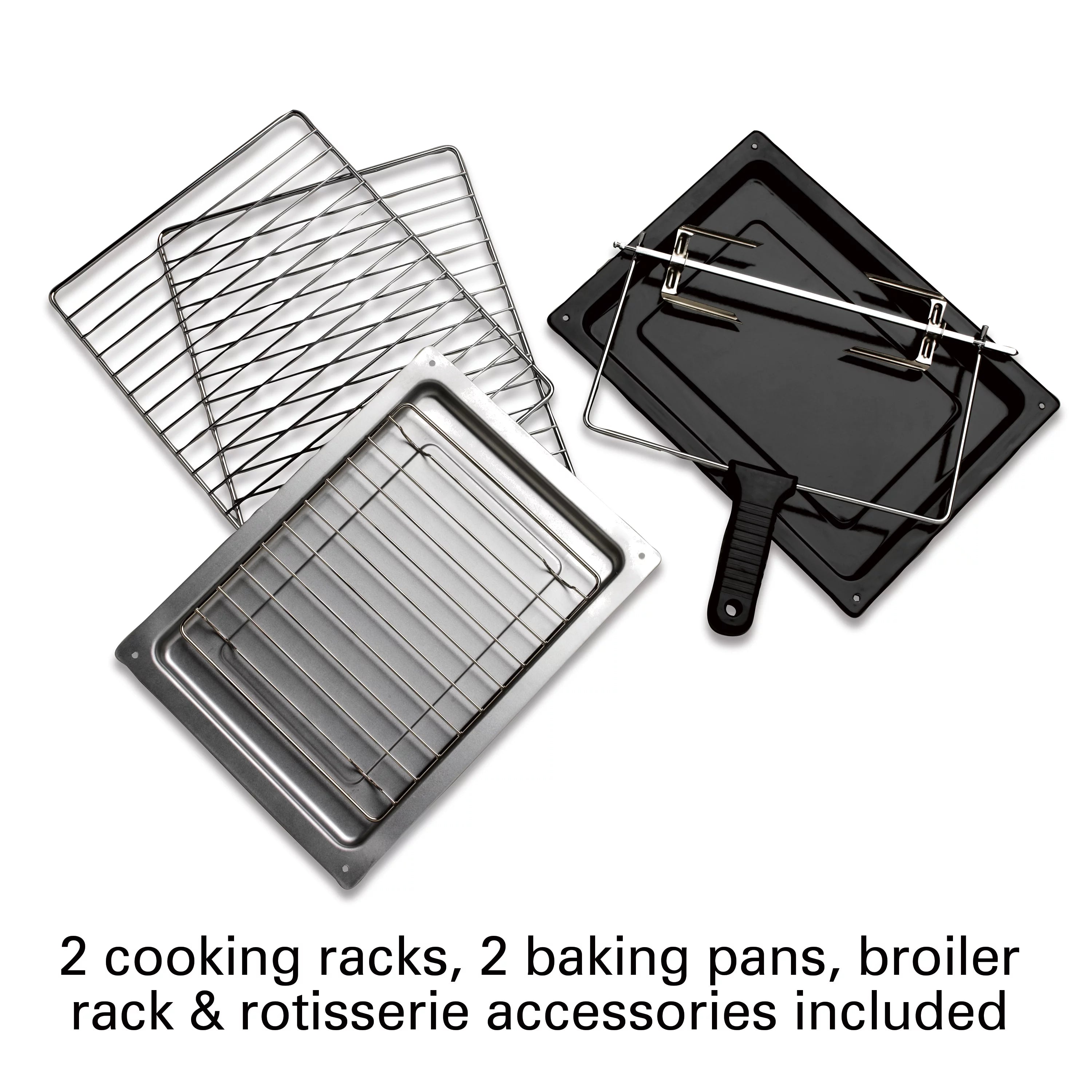 Extra Large Capacity Convection Countertop Oven with Rotisserie, Silver N22099