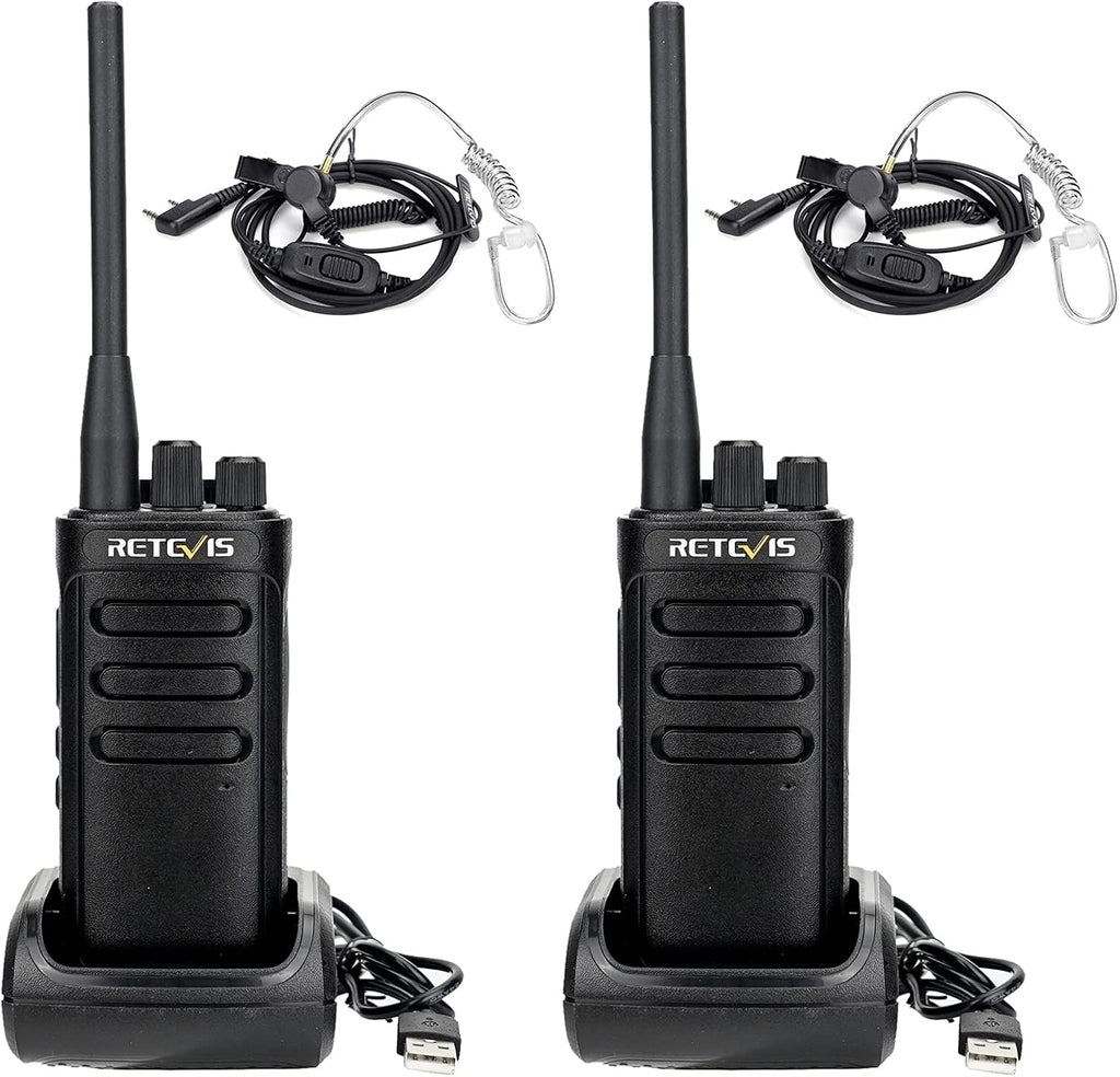 Walkie-Talkies 2 Pack 16CH 2000mAh Rechargeable Two Way Radios with Earpiece M422077