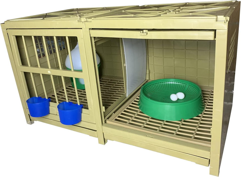 Pigeon Cage Plastic Bird Cage Nest Box Carrier Combination Package 32x18x18 Inch B49648