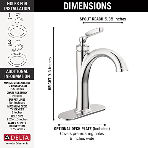 Brushed Nickel Single Hole Bathroom Faucet with Metal Push-Pop Drain Assembly A266