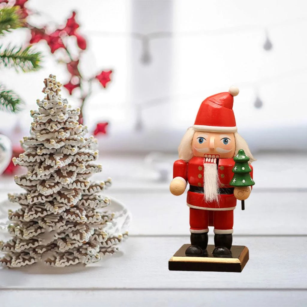 2-pack 16cm Wooden Nutcracker Christmas Décor A74759