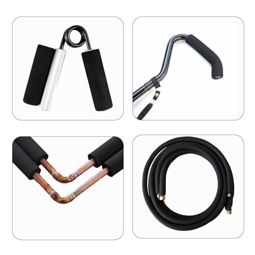Flexible Pipe Insulation Foam Tube 1/2 3/4 1 Inch ID Waterproof Foam Tubing 5.9ft Length 1 Pcs G934843
