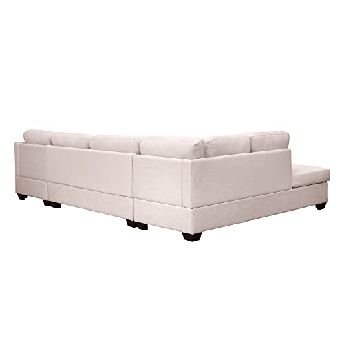 Beige U-Shape Sectional Sofa M31273