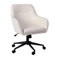 White Upholstered Office Chair D600469