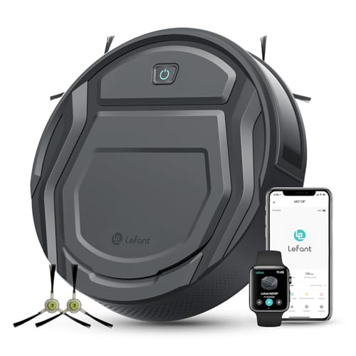 Black Robot Vacuum Cleaner, 2200Pa Suction, 120 Min Self-Charging Z1344
