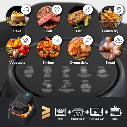 Black 8QT Non Toxic Air Fryer P54712