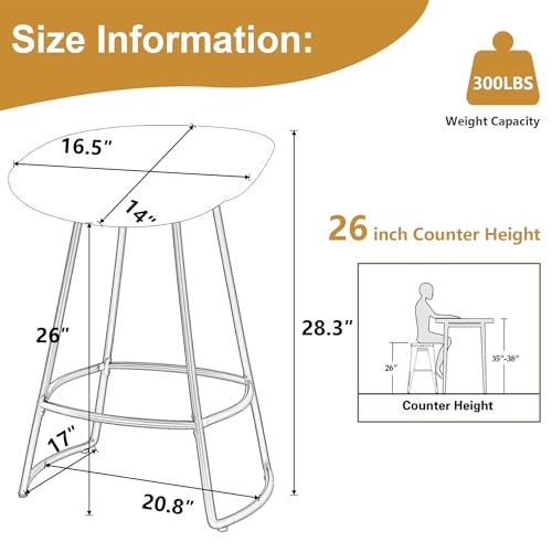White 30" Bar Height Swivel Barstools Set of 4 T8089
