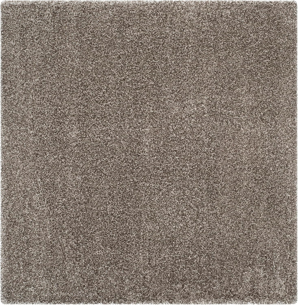 4' Square Grey Non-Shedding 2-inch Thick Area Rug P541