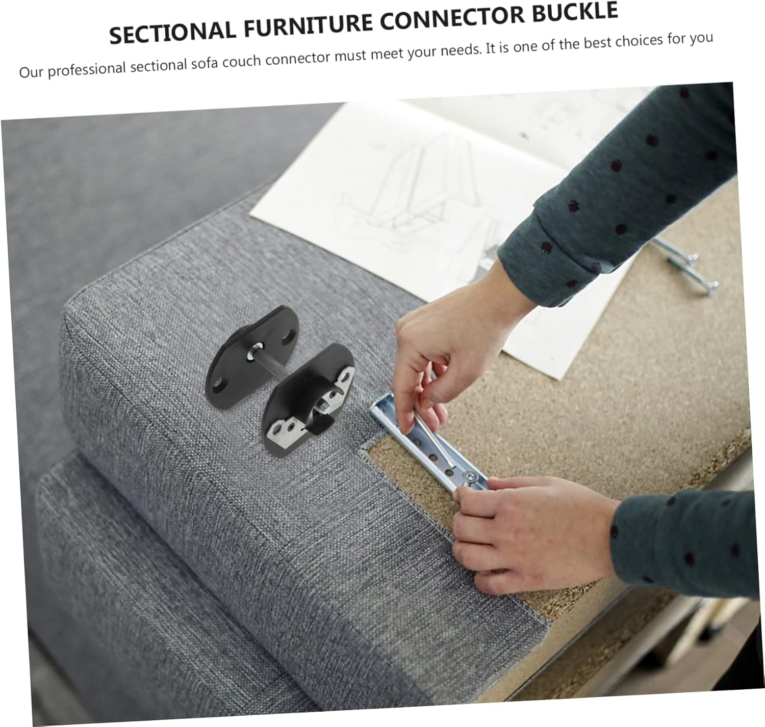 20 Sets Sofa Connector Couch Sectional Furniture Pin-style Replacement Parts Modular Connection Pin Z777