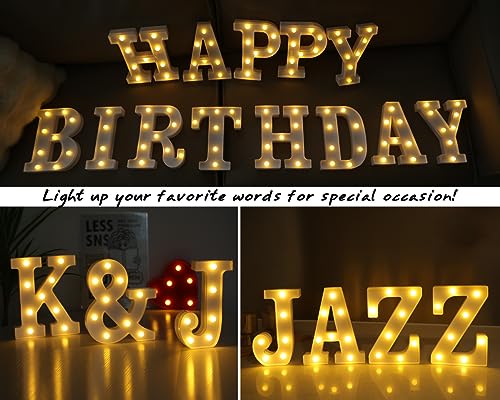 Battery Powered LED Marquee Light Up Letters C25195