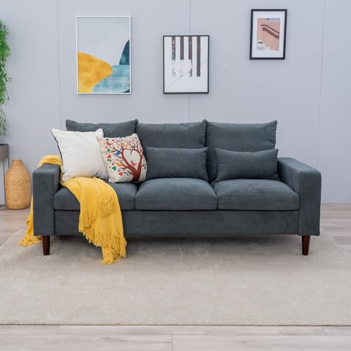 Grey Fabric 3-Seater Sofa T16236