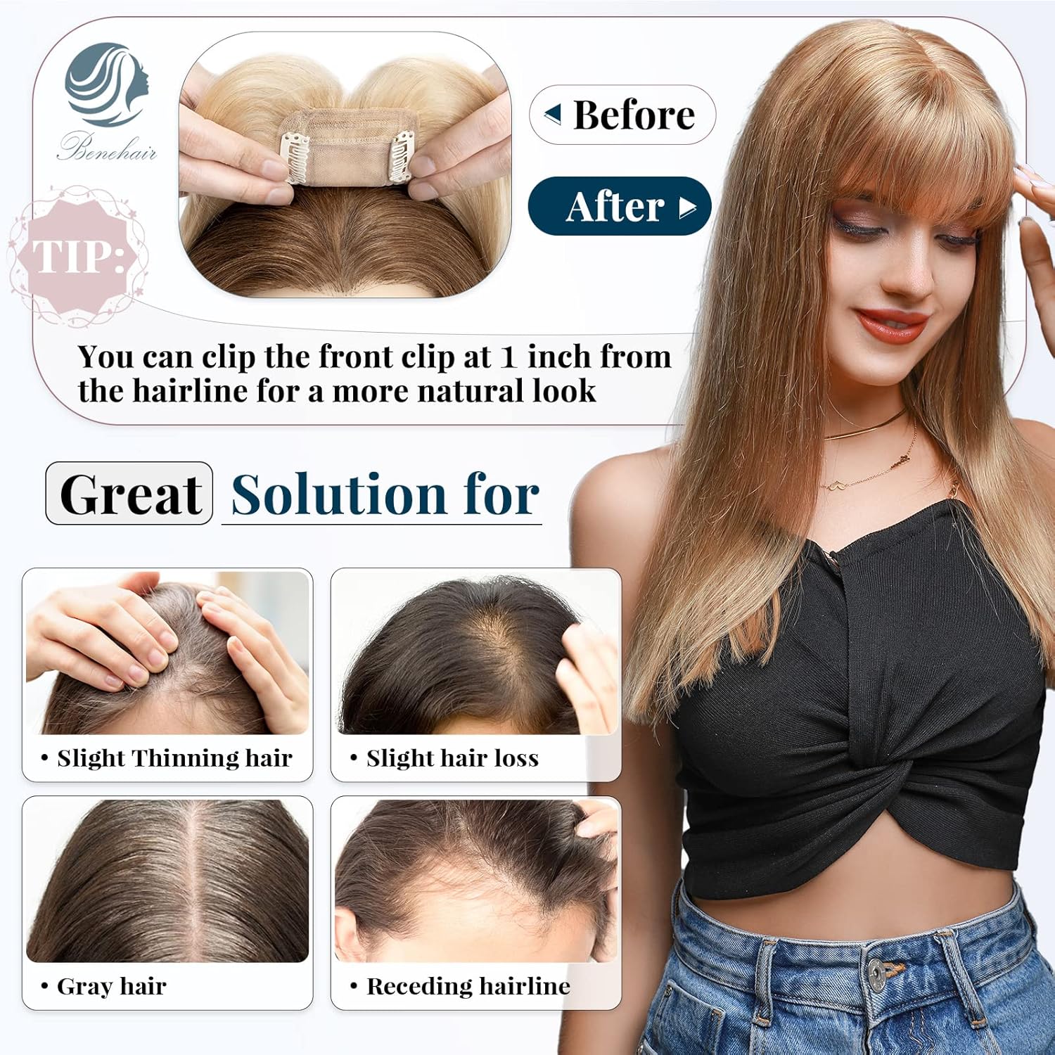 Silk Base Remy Human Hair Topper 12inch 38g D939877
