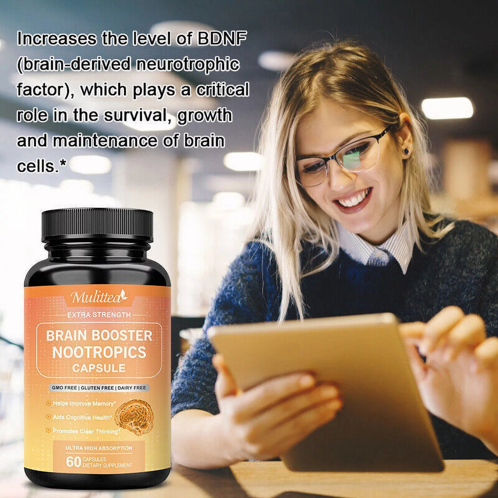 60 Capsules Memory Focus Mental Concentration Pills W96973