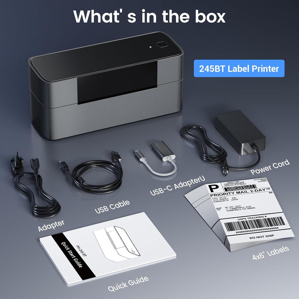 Bluetooth Thermal Label Printer 4x6 H244