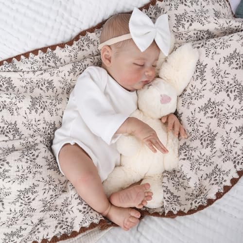 20 Inch Lifelike Newborn Baby Doll with Soft Cloth Body Z897197