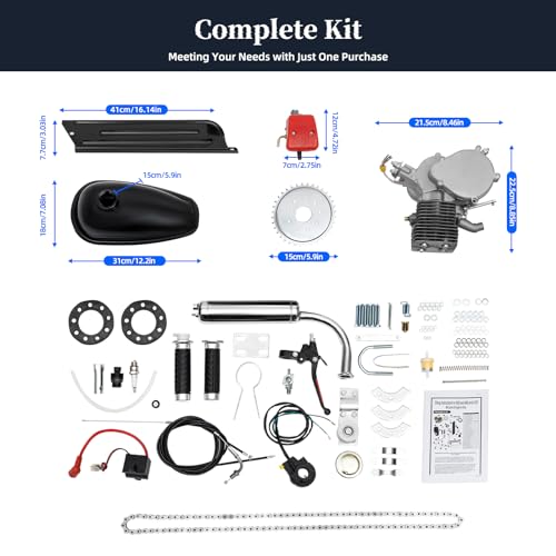 100CC 4-Stroke Gas Motorized Bicycle Engine Kit M6316