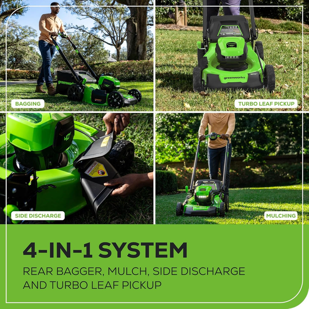 40V 20" Brushless Push Mower with 4.0Ah Battery L616