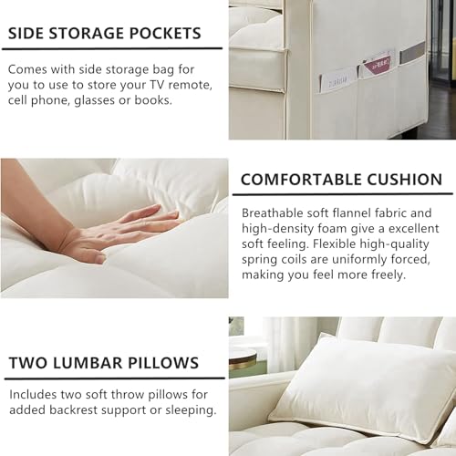 3 in 1 Velvet Sleeper Loveseat with Pull Out Bed W768