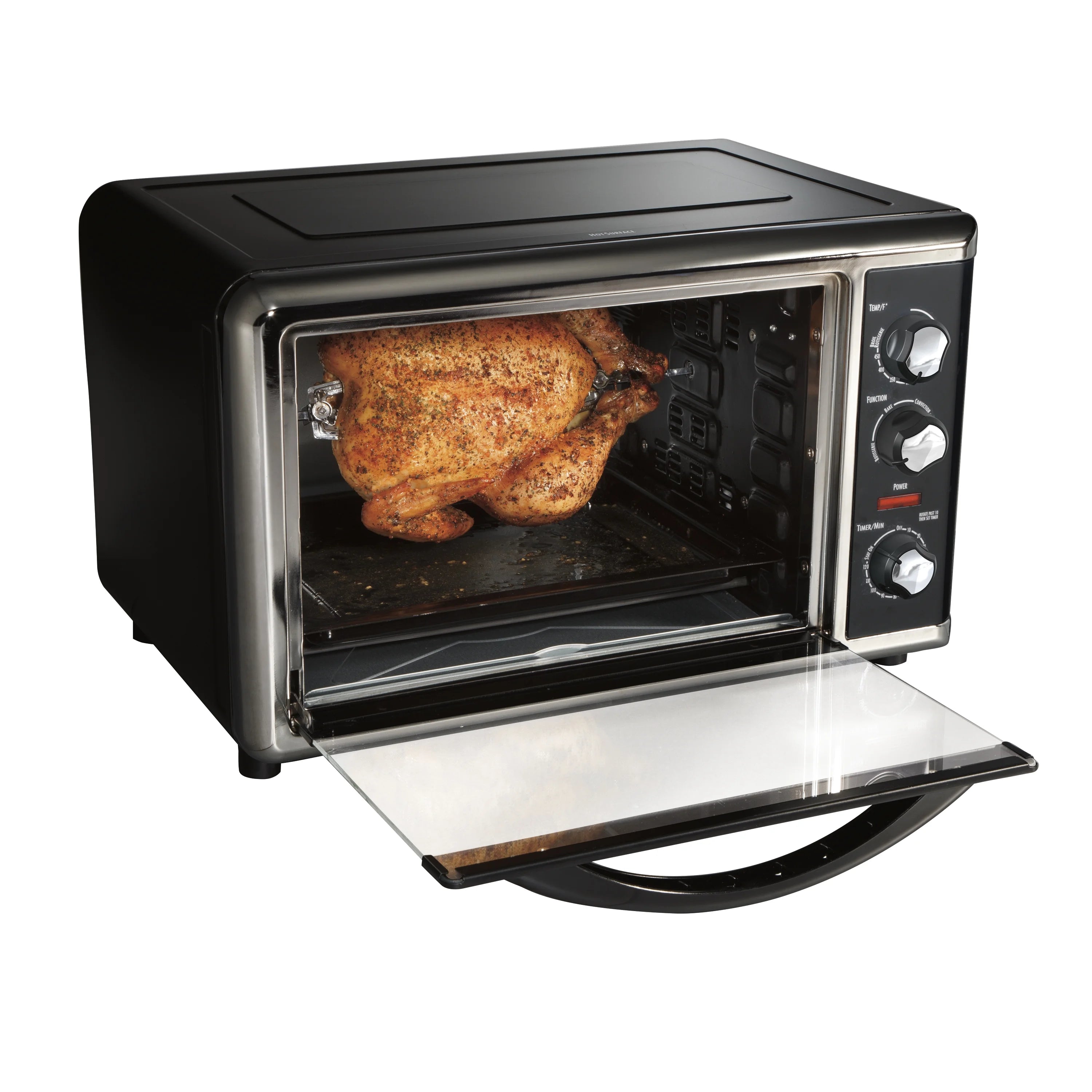 Extra Large Capacity Convection Countertop Oven with Rotisserie, Silver N22099