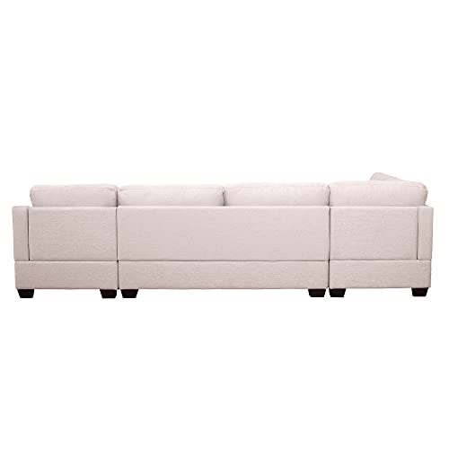 Beige U-Shape Sectional Sofa M31273