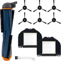 10 PCS Vacuum Accessories Kit with 1 Main Brush, 6 Side Brushes, 2 Filters, 1 Cleaning Brush Y736