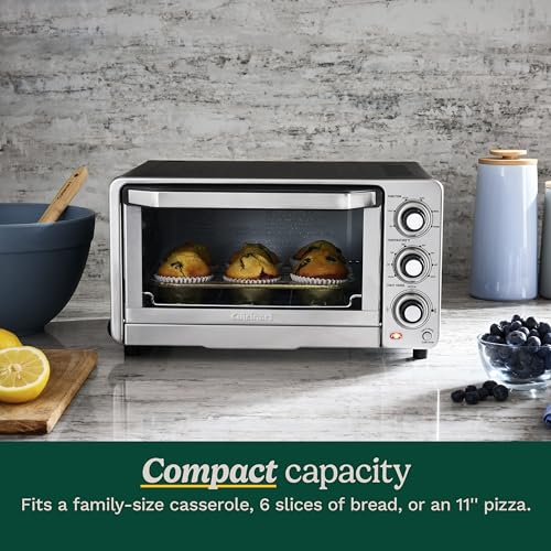Brushed Stainless and Black Toaster Oven Broiler I24971