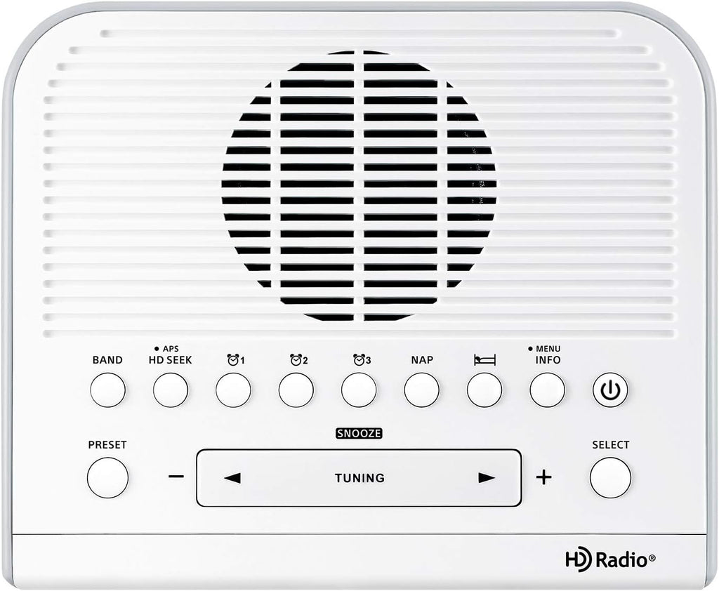 White Digital Tuning Clock Radio B149206