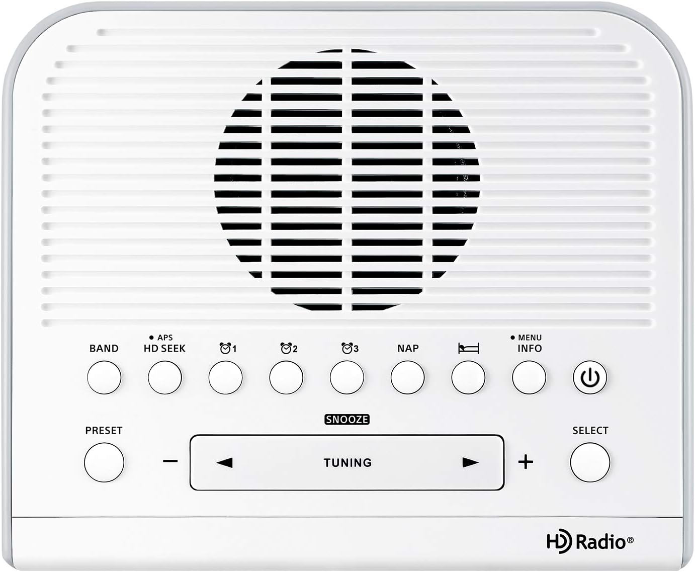 White Digital Tuning Clock Radio B149206