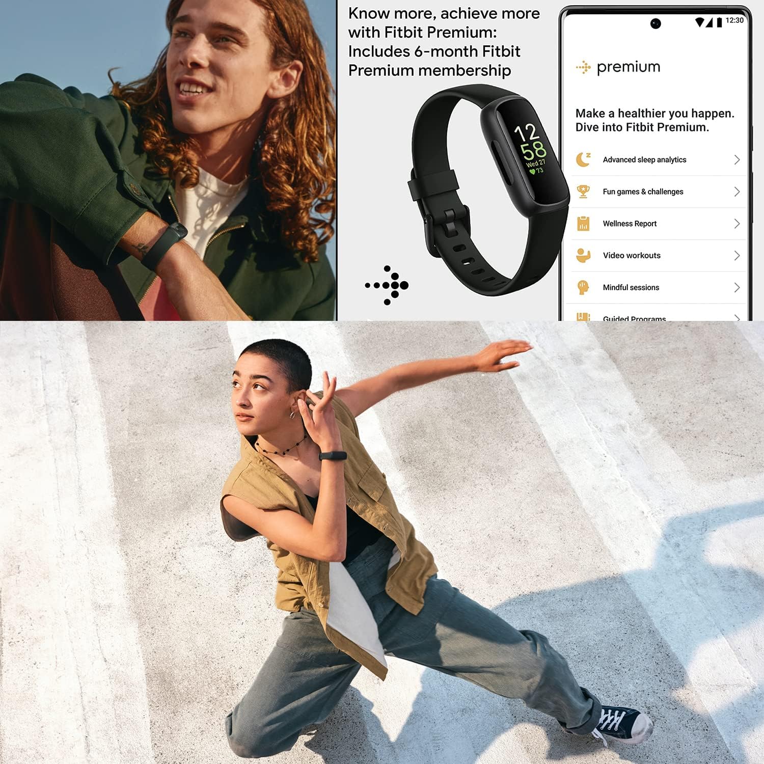 Black Activity Tracker with Heart Rate A679014