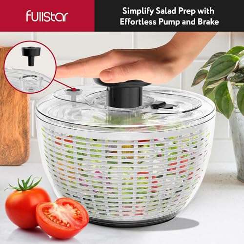 6.3 Quart White Salad Spinner P3831