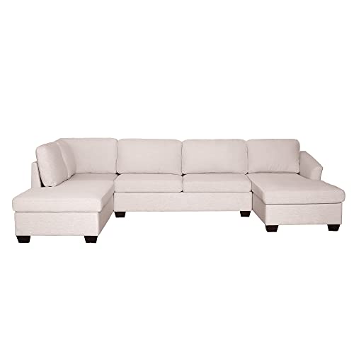Beige U-Shape Sectional Sofa M31273