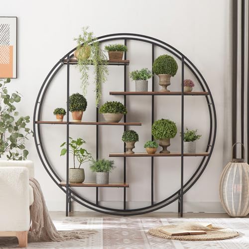 Black 5 Tier Metal Plant Stand L24392
