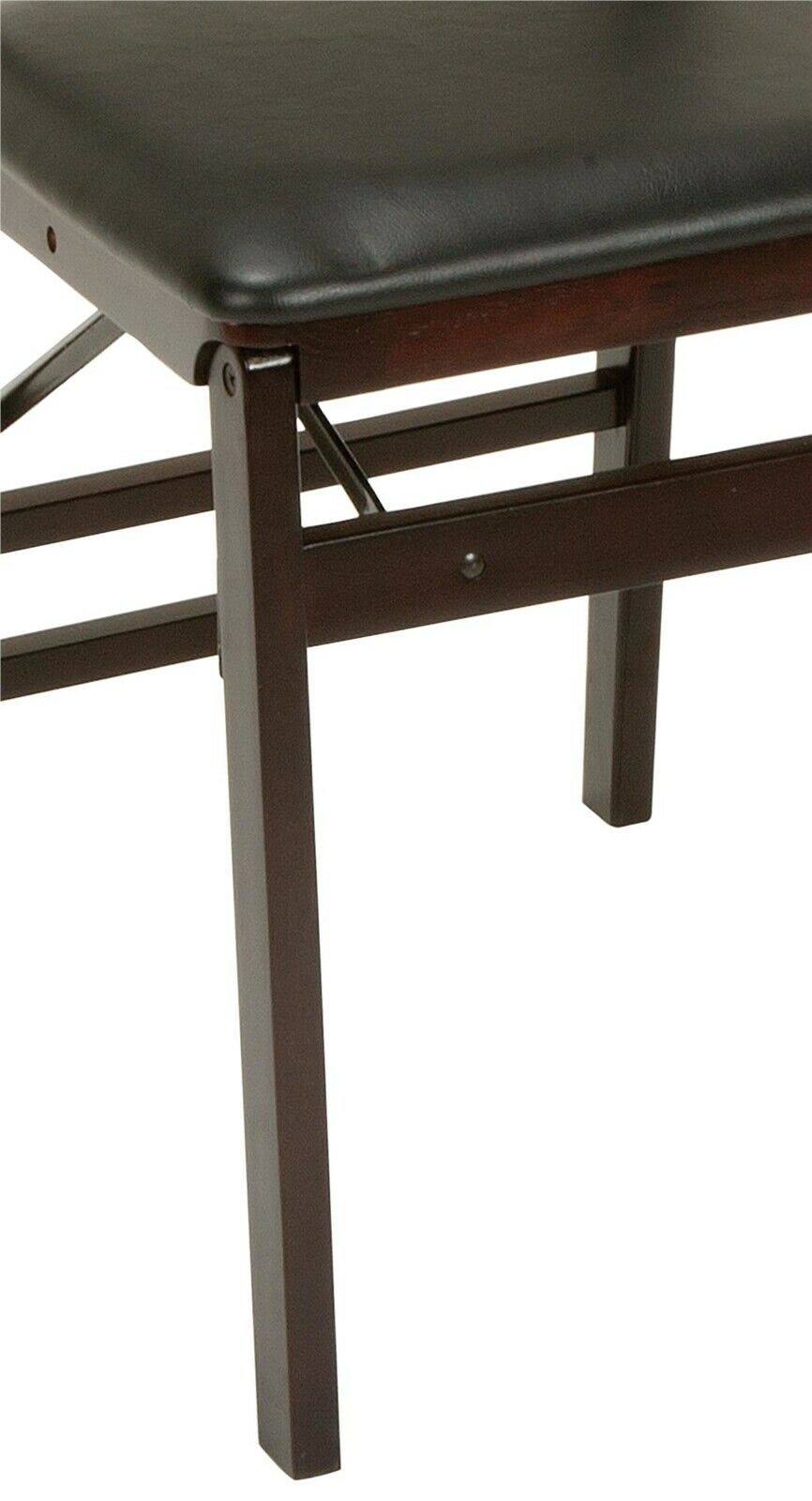 Black Wood Ladder Back Folding Chair J95906
