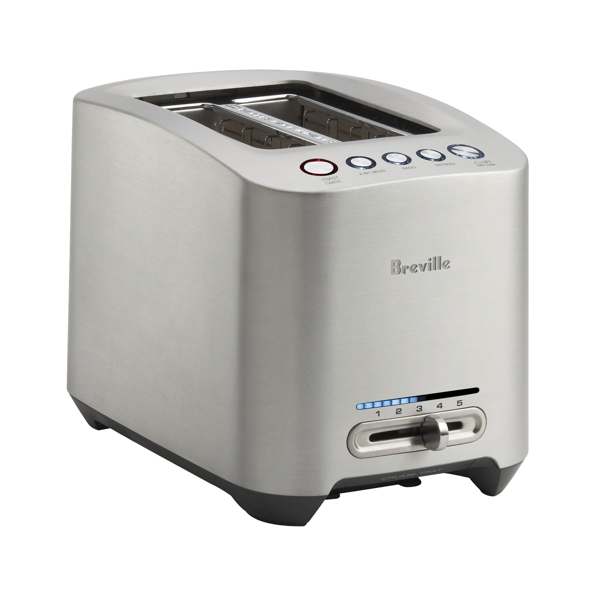 Brushed Stainless Steel 2 Slice Toaster Q947424