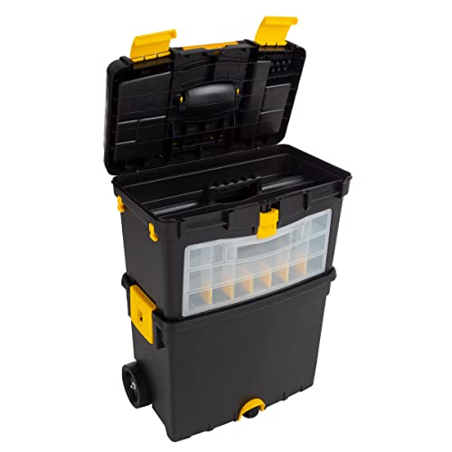 Rolling Tool Box with Wheels and Removable Top O48126