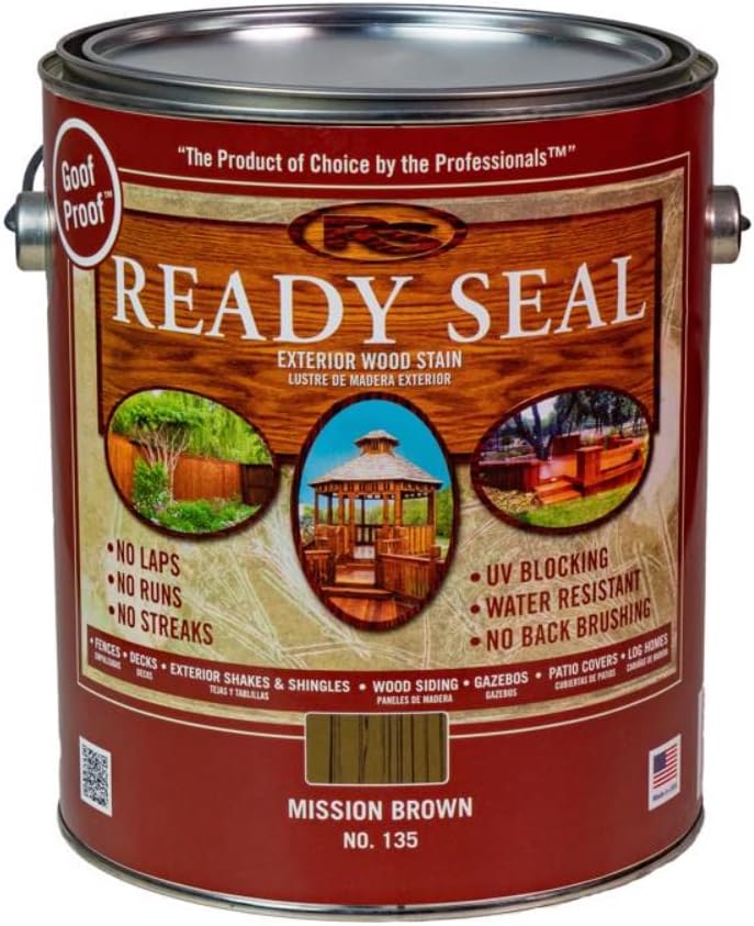 1 gal Mission Brown Exterior Wood Stain and Sealer M41687
