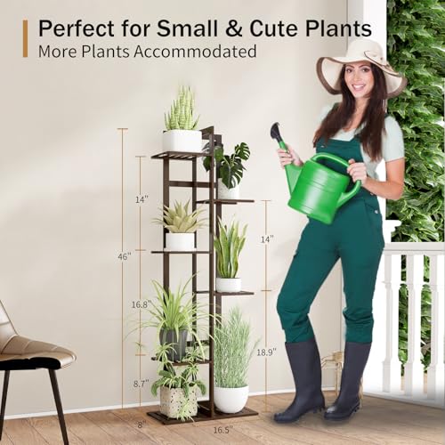 Bamboo 6 Tier Plant Stand U1548