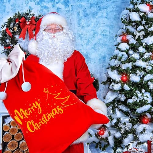 Jumbo Velvet Santa Gift Bags with Drawstring Z74363