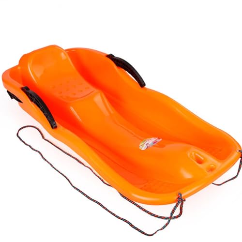 Plastic Toboggan Snow Sled with Pull Rope and Handles S247920