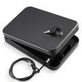 Black Portable Handgun Lock Box H7405