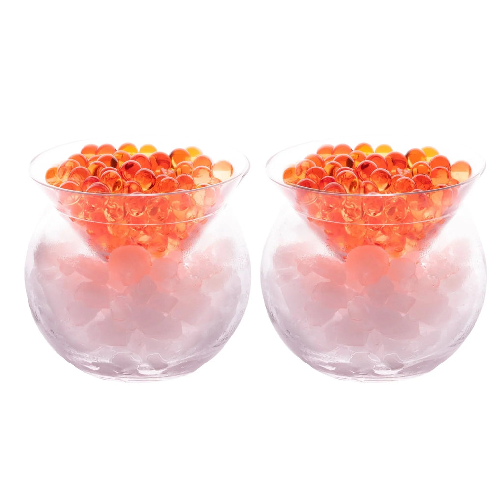 Set of 4 Stemless Martini Glasses with Chiller G166325