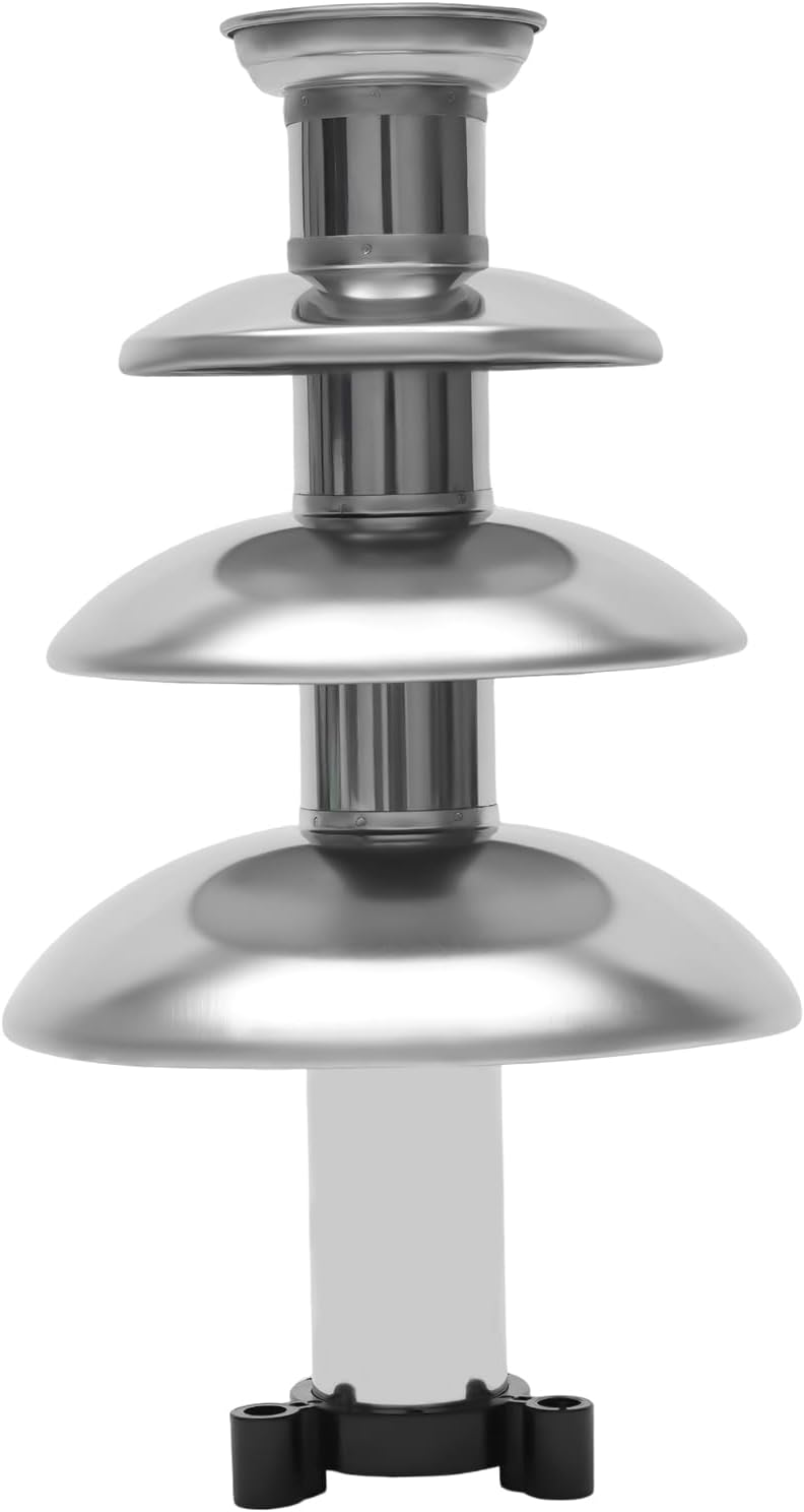 4-Tier Stainless Steel Chocolate Fountain Machine, 110V, 170W, 1kg/2.2lbs Q61366