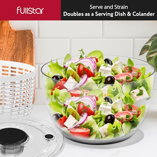 6.3 Quart White Salad Spinner P3831