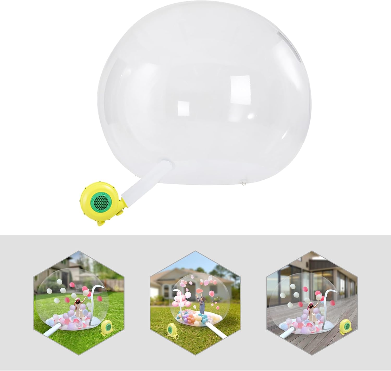 3M Length 110V 300W Transparent Inflatable Bubble Tent K107