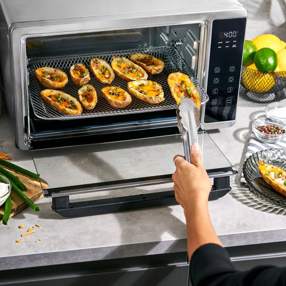 6-Slice Air Fryer Toaster Oven with Rotisserie Stainless Steel S4049
